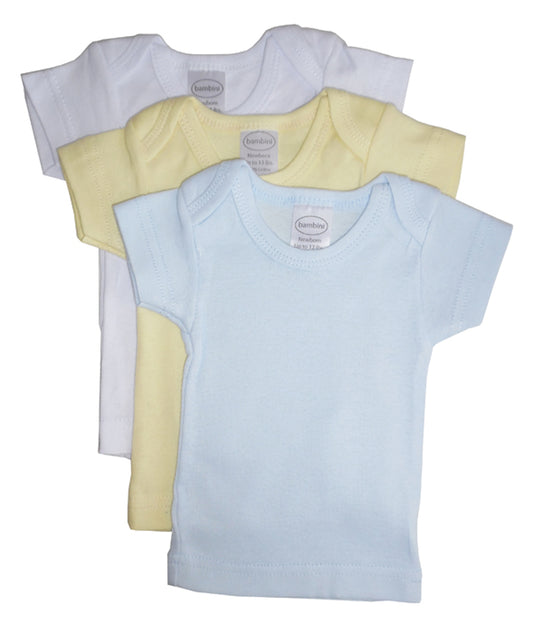 Baby Boys Pastel Variety Short Sleeve Lap T-shirts