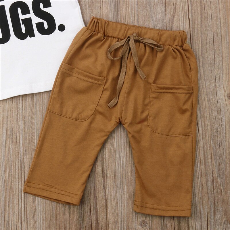 Boy 2Pcs Free Hugs Pant Sets