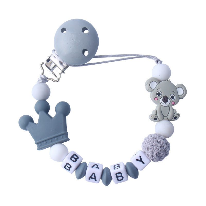 Baby silicone pacifier chain