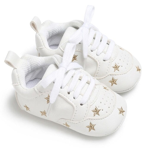 Baby Boy Girl Hearts Cross Shoes