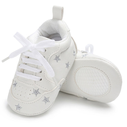 Baby Boy Girl Hearts Cross Shoes