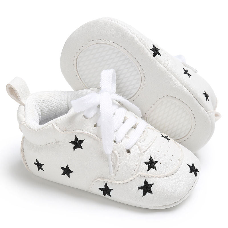 Baby Boy Girl Hearts Cross Shoes