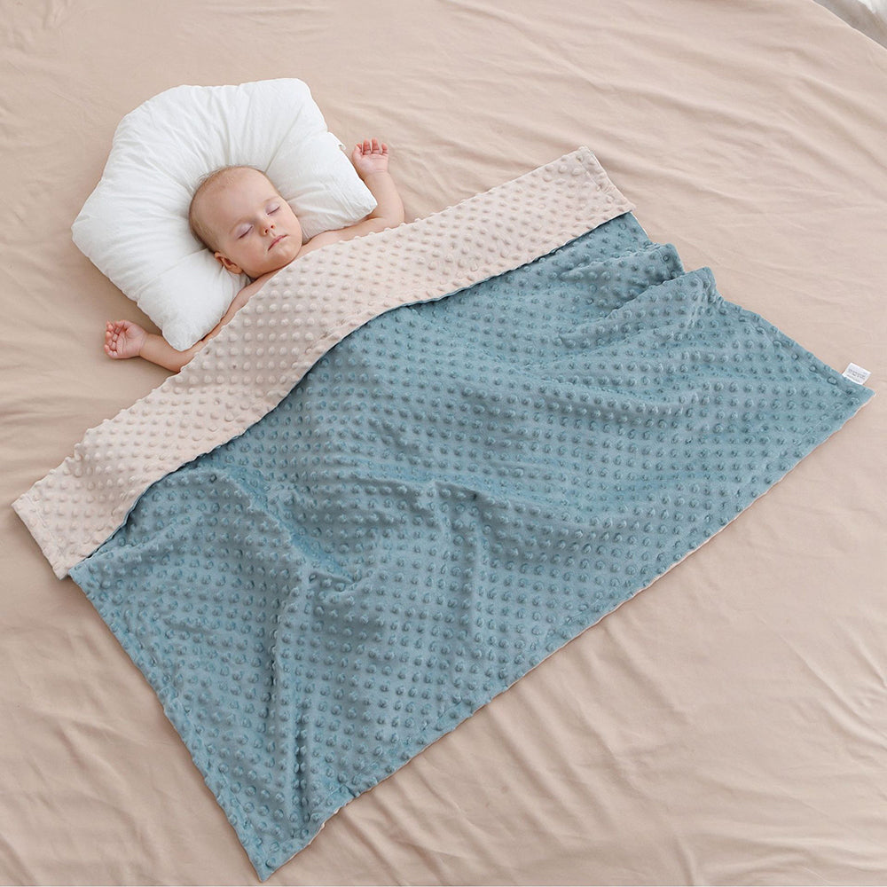 Baby Blanket For Girls Super Soft Double Layer With Dotted Backing