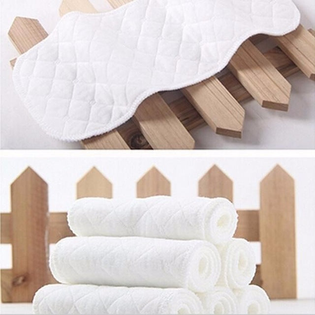 5PCS Baby Diapers Bamboo Eco Cotton Disposable