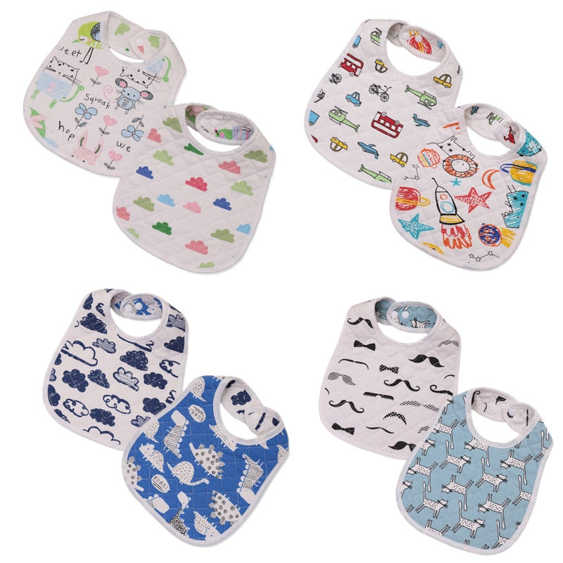 Baby Bibs Cute Cartoon Pattern Toddler Baby