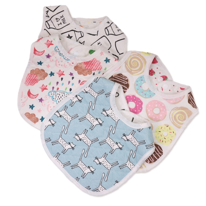 Baby Bibs Cute Cartoon Pattern Toddler Baby