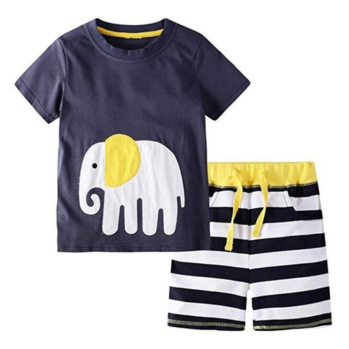 Boys Set Cartoon T shirt Short Sleeve