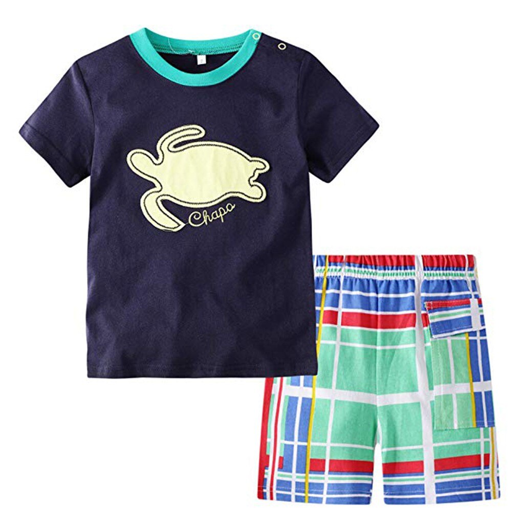 Boys Set Cartoon T shirt Short Sleeve