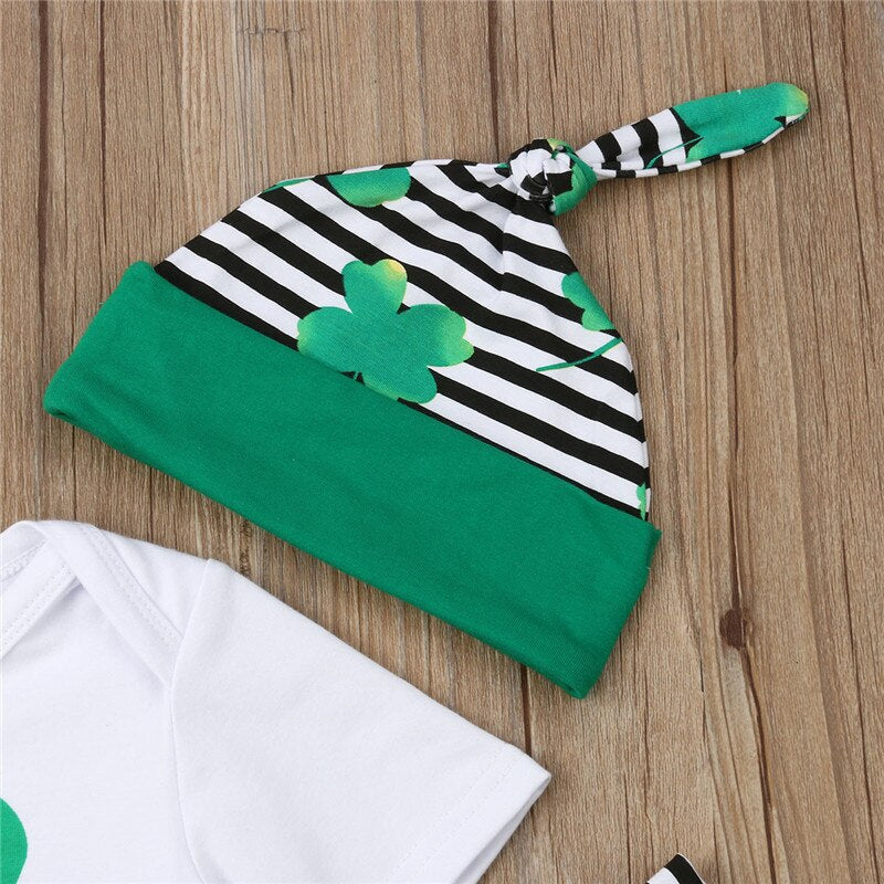 Casual 4Pcs Sets Baby Boy Girl St Patrick's Day