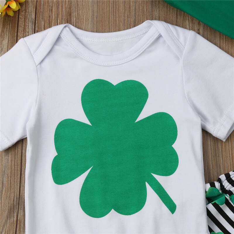 Casual 4Pcs Sets Baby Boy Girl St Patrick's Day