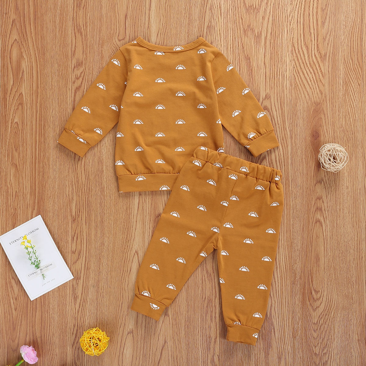 Earth-tone Jogger Pants Set for Kids and Babies