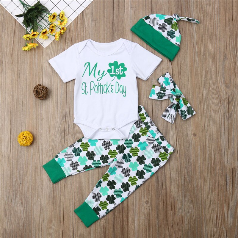 Lovely Baby Girl Boy St Patrick's Day Clothes