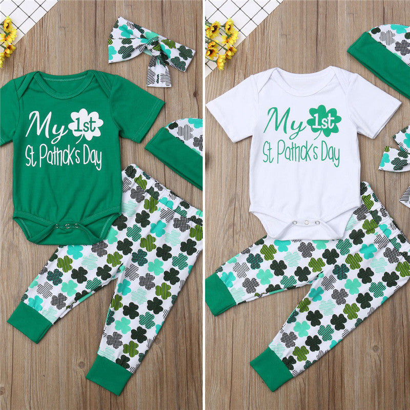 Lovely Baby Girl Boy St Patrick's Day Clothes