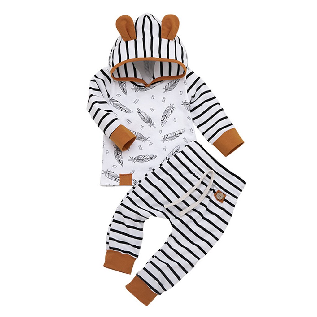 Newborn Baby Boy Hooded Set