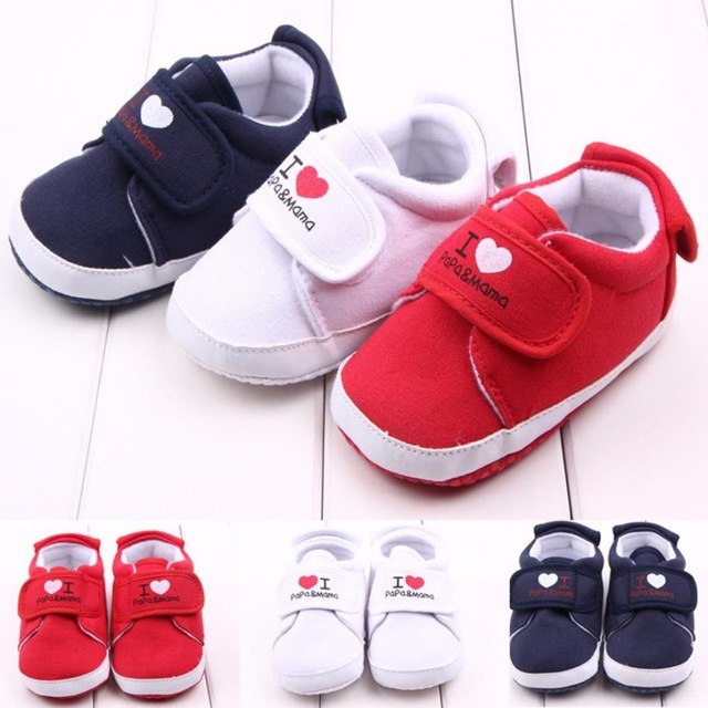 Baby Sneaker Anti-slip Letter Heart Shoes