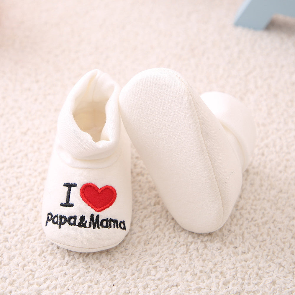 Baby cartoon Letter cute Heart Pattern shoe