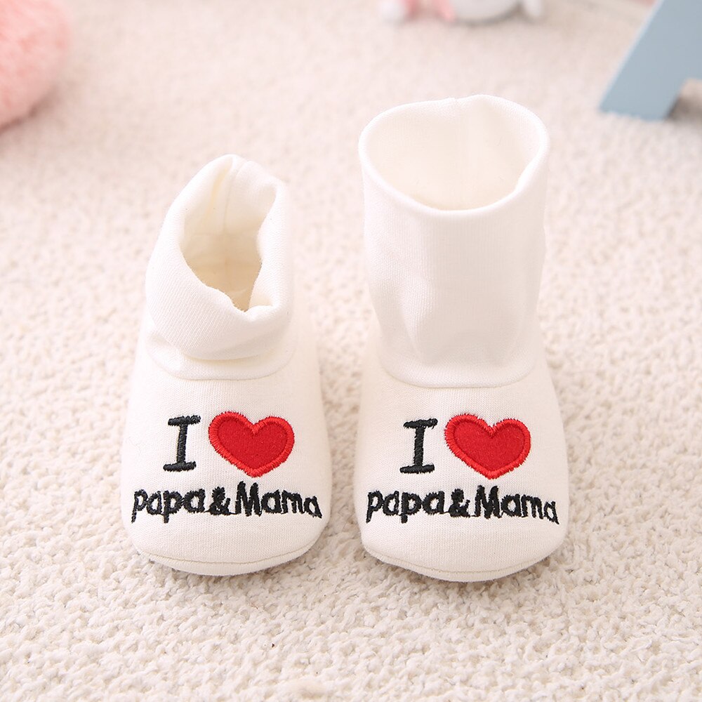 Baby cartoon Letter cute Heart Pattern shoe