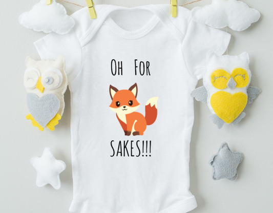 Baby Neutral Oh For Fox Sake Cotton Baby Bodysuit