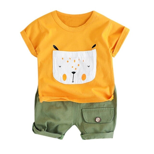 Boys T-Shirt and Cargo Shorts Set