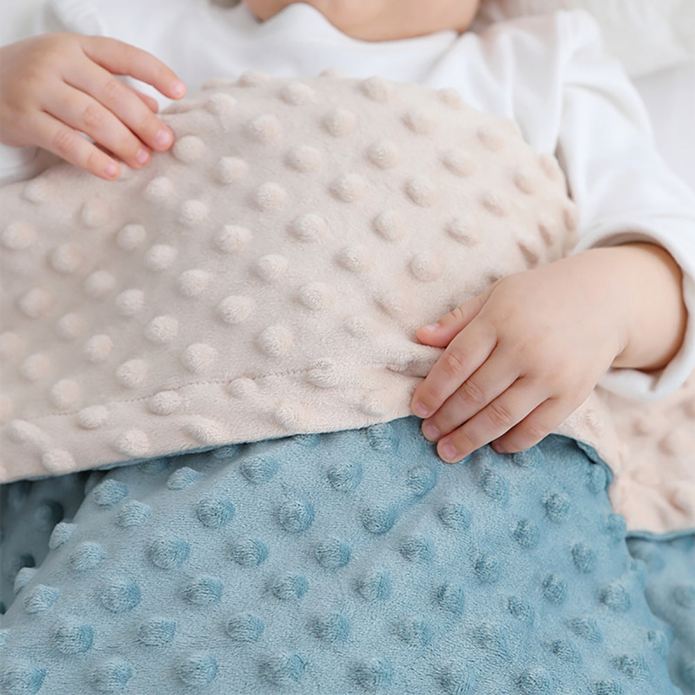 Baby Blanket For Girls Super Soft Double Layer With Dotted Backing