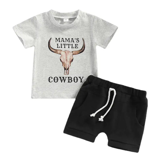 Baby Boy Cow Print Set