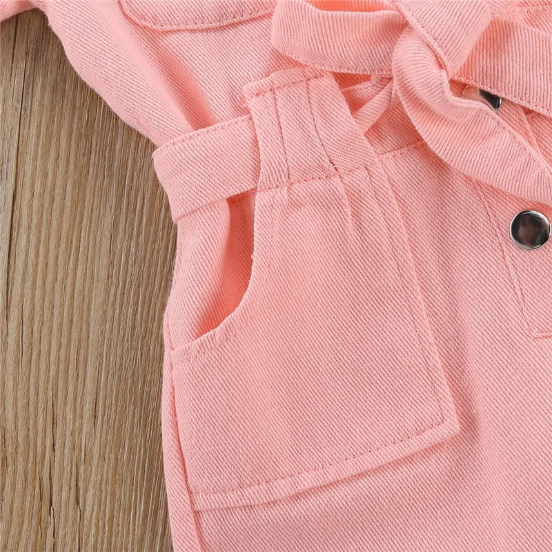 Baby Girls Denim Jumpsuit